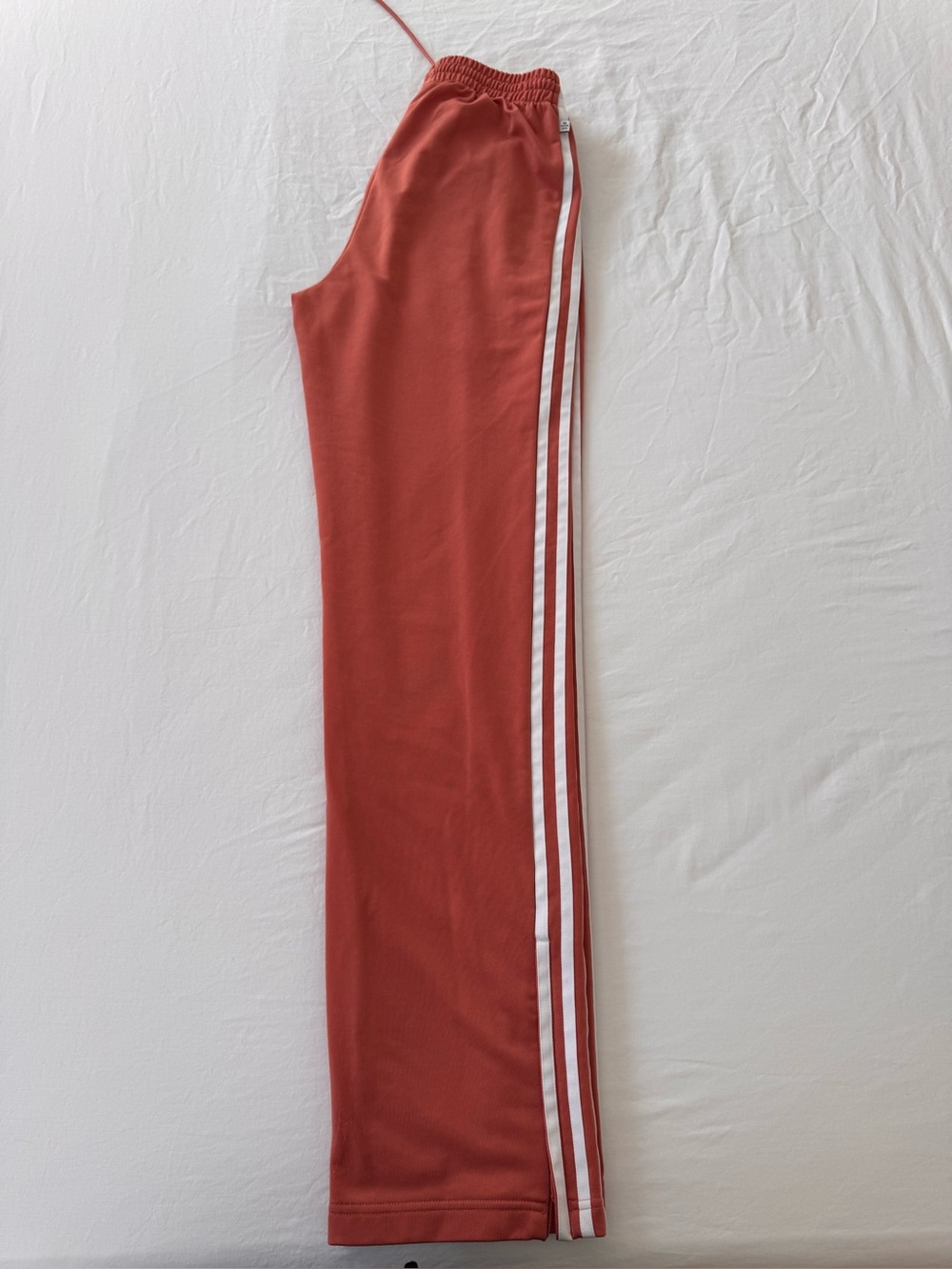 Adidas peachy orange pink track pants